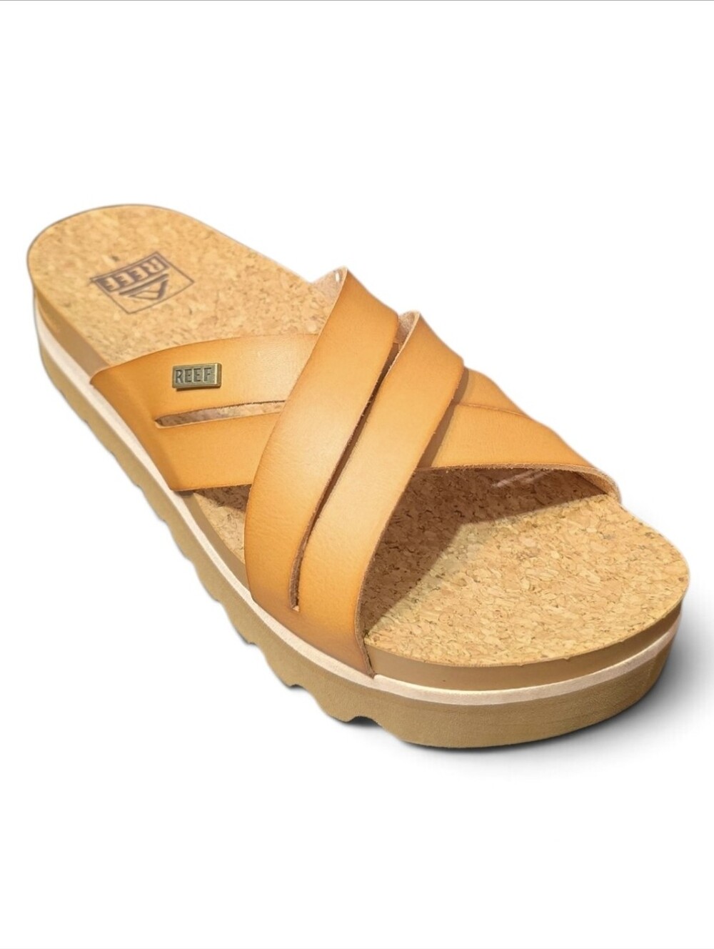 Reef Cushion Bloom Hi Crisscross Platform Slide Sandals NIB